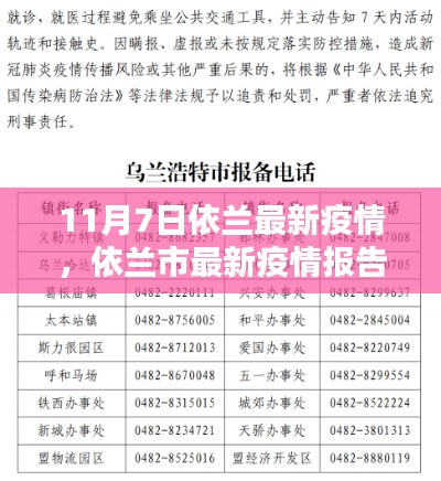 依兰市最新疫情报告更新，11月7日关键要点解析与最新动态