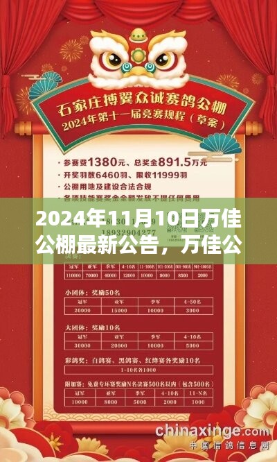 万佳公棚最新公告详解，关于最新公告的资讯与解读（日期，XXXX年XX月XX日）