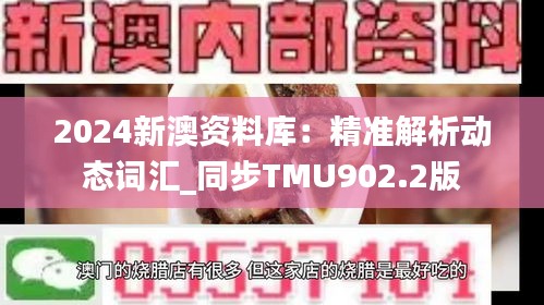 2024新澳资料库：精准解析动态词汇_同步TMU902.2版