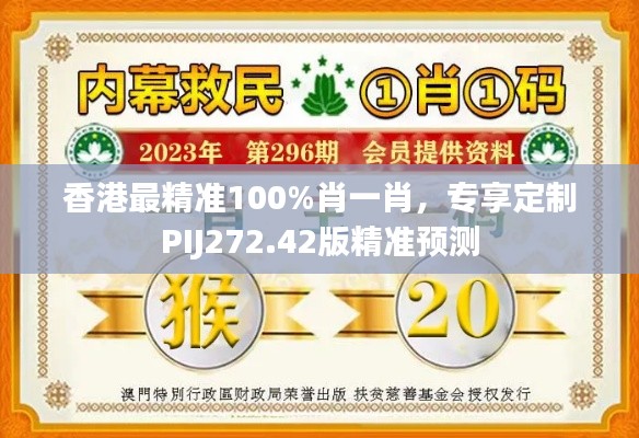香港最精准100%肖一肖，专享定制PIJ272.42版精准预测