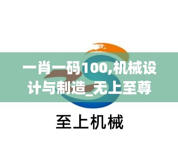 一肖一码100,机械设计与制造_无上至尊境QRZ255.75