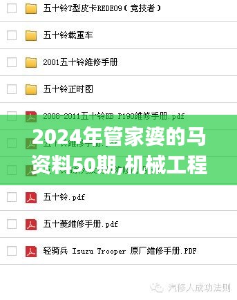 2024年管家婆的马资料50期,机械工程_合婴DAX245.84