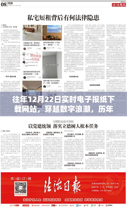 历年12月22日电子报纸下载网站，数字浪潮中的回眸与影响