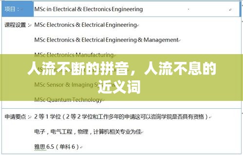 人流不断的拼音，人流不息的近义词 