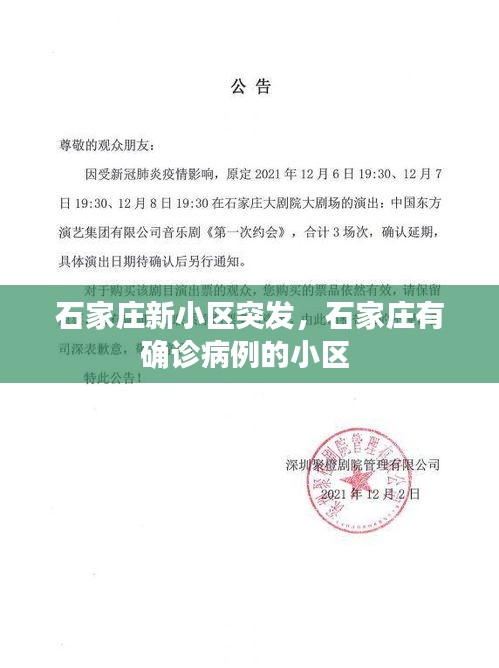 石家庄新小区突发，石家庄有确诊病例的小区 