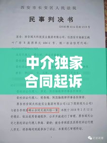 中介独家合同起诉，因为独家合同,中介把我告了怎么办 