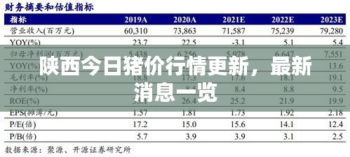 陕西今日猪价行情更新，最新消息一览
