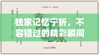 独家记忆宁折，不容错过的精彩瞬间！